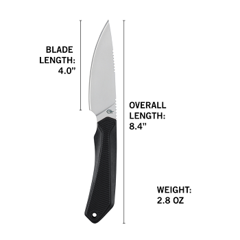 Forefront Fixed Blade Knife - Black